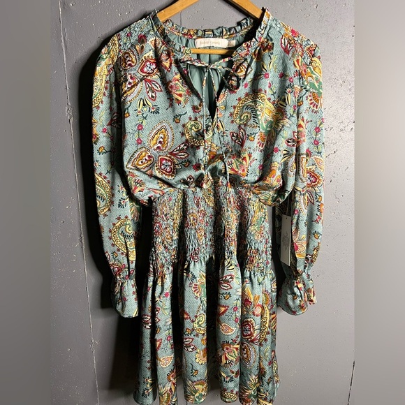 Bishop + Young MWT Marmont Boho Dress in Kade Paisley.  Size S - Picture 1 of 10